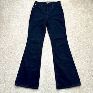 Madewell The Perfect Vintage Flare High Rise Black Wash Jeans Size 25